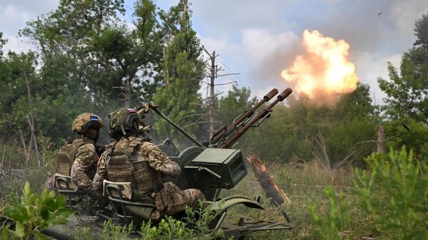 A Russian air defense fire unit in the special military operation zone. File photo - Sputnik International