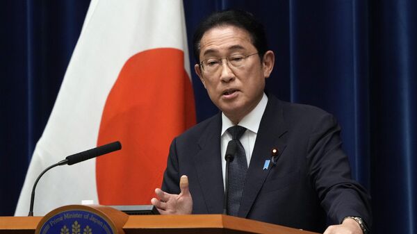 Japan's Prime Minister Fumio Kishida speaks during a news conference at the prime minister's office in Tokyo, Friday, June 21, 2024. - Sputnik International