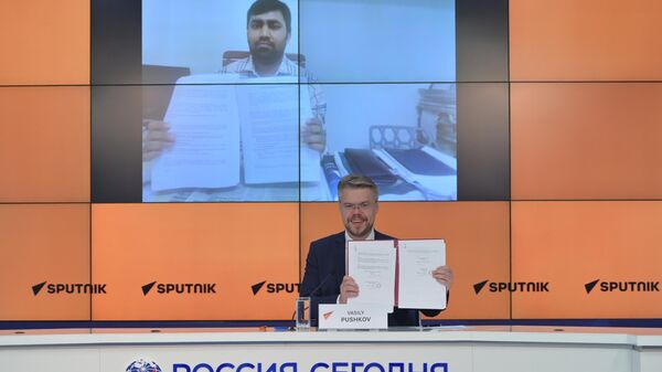 Sputnik International News Agency and Bangladesh’s The Daily Messenger signed a cooperation agreement at an online ceremony on August 15 - Sputnik International