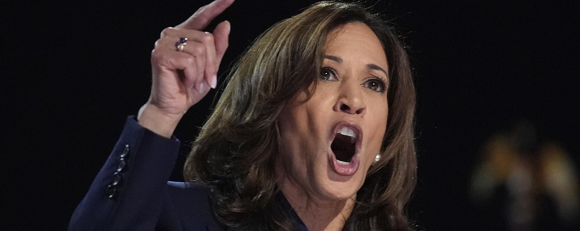 Democratic presidential nominee Vice President Kamala Harris speaks during the Democratic National Convention Thursday, Aug. 22, 2024, in Chicago - Sputnik International, 1920, 30.08.2024