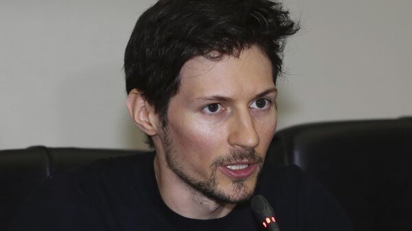 Telegram co-founder Pavel Durov speaks during a press conference following his meeting with Indonesian Communication and Information Minister Rudiantara in Jakarta, Indonesia Tuesday, Aug. 1, 2017.  - Sputnik International