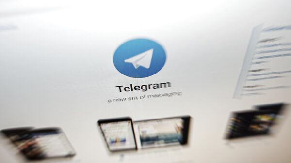  In this Thursday, June 13, 2019, file photo, the website of the Telegram messaging app is seen on a computer's screen in Beijing. - Sputnik International