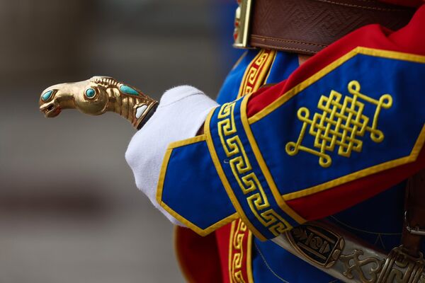 A soldier of the honor guard company before the ceremony. - Sputnik International