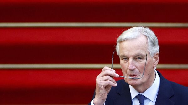 New French prime minister Michel Barnier attends the handover ceremony, Thursday, Sept. 5, 2024 in Paris.  - Sputnik International