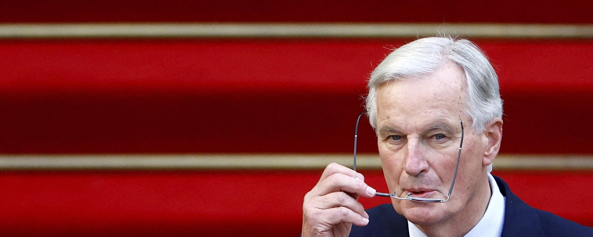 New French prime minister Michel Barnier attends the handover ceremony, Thursday, Sept. 5, 2024 in Paris.  - Sputnik International, 1920, 06.09.2024