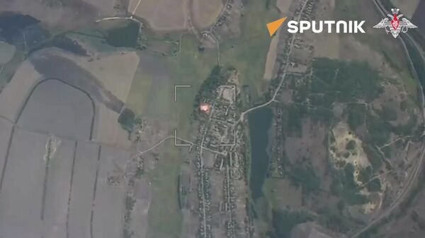 Russian forces have struck a Ukrainian army command post near Grushevka in the Kharkov region.  - Sputnik International