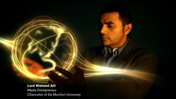 Lord Waheed Alli. Screenshot still from commercial for De Montfort University. - Sputnik International