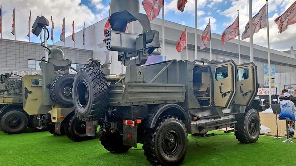 Rapira-3 anti-drone defense system at the ARMY-2024 expo outside Moscow. August 2024. - Sputnik International