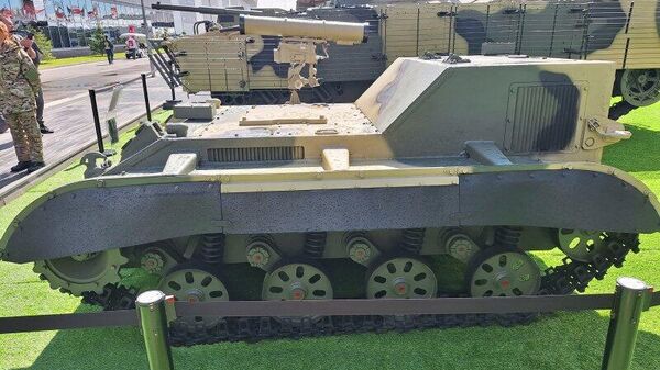 Karakal drone tankette at ARMY-2024 expo. August 2024. - Sputnik International