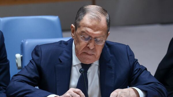 Russia's Foreign Minister Sergey Lavrov speaks during a meeting of the United Nations Security Council - Sputnik International