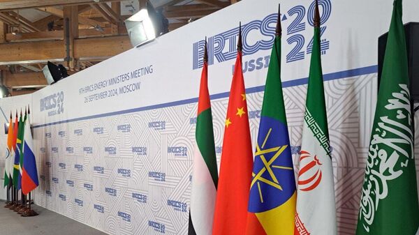 Preparations for a meeting of the BRICS energy ministers within the framework of the Russian Energy Week in Moscow. September 26, 2024.  - Sputnik International