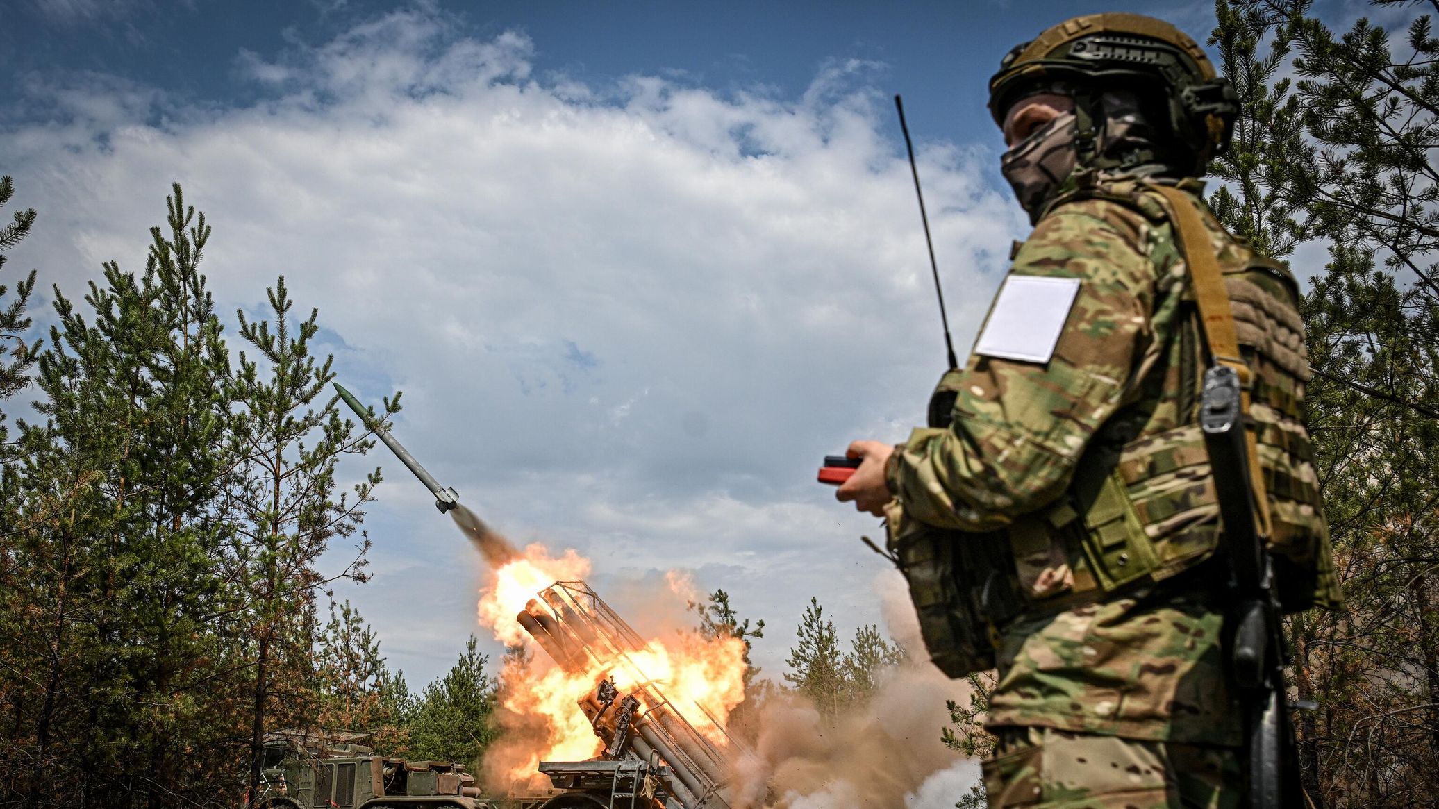 Russia Strikes Ukraine`s Logistics Center in Kiev Region