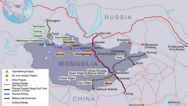 Existing and proposed infrastructure projects linking Russia, Mongolia and China. - Sputnik International