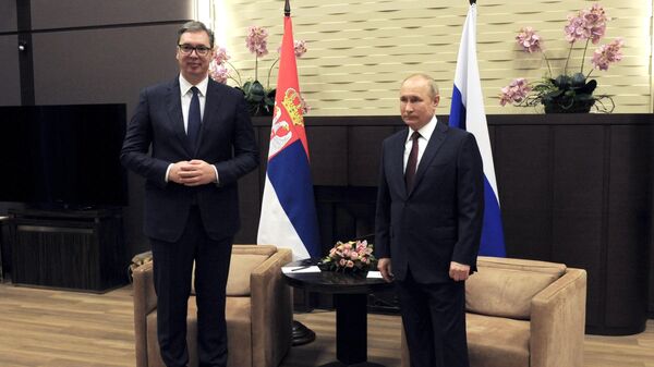 Vladimir Putin and Alexandar Vucic - Sputnik International