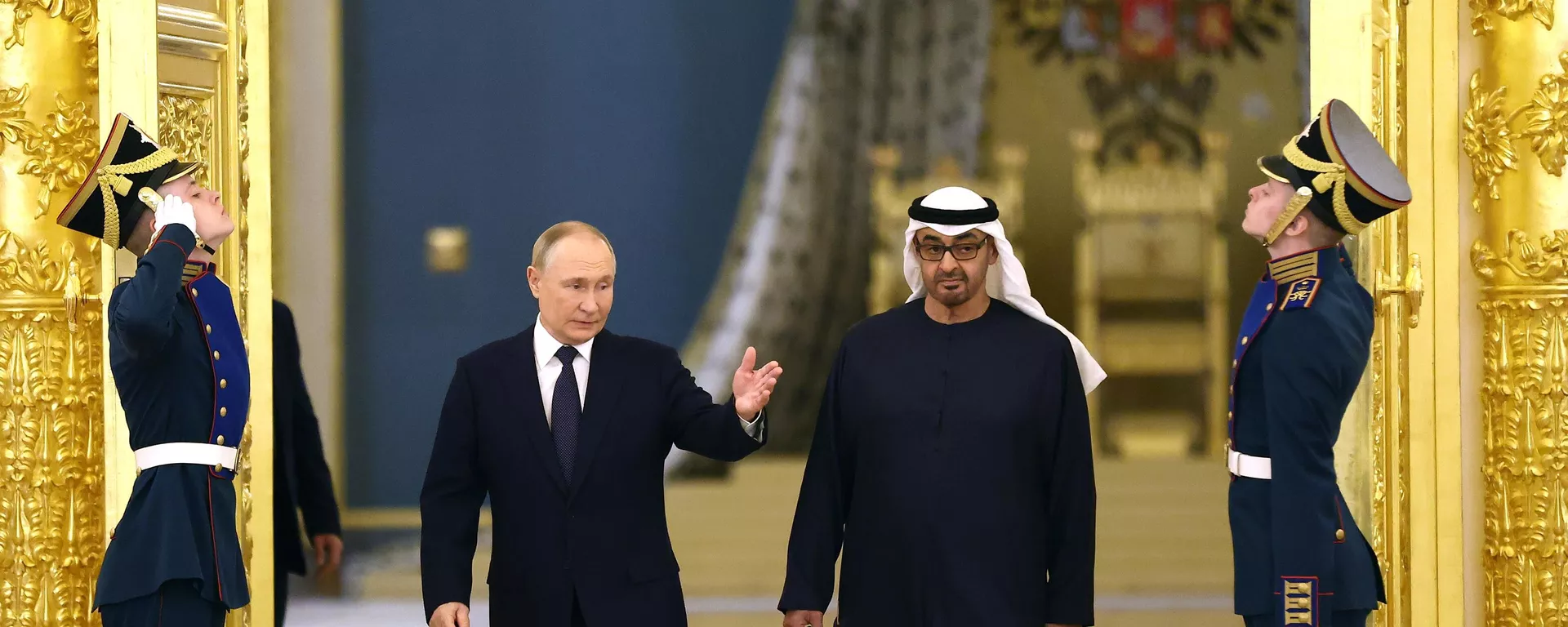 Russian President Vladimir Putin and  UAE President Mohamed bin Zayed Al Nahyan - Sputnik International, 1920, 21.10.2024