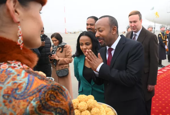 Ethiopian Prime Minister Abiy Ahmed Ali arrives for the BRICS Summit. - Sputnik International