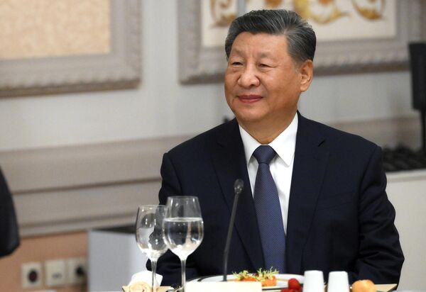 Chinese President Xi Jinping attends the informal dinner of the BRICS&#x27; heads of delegations. - Sputnik International