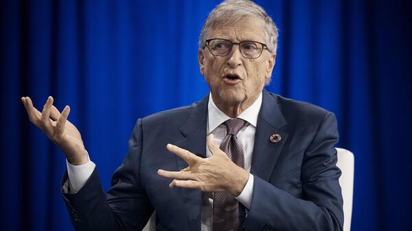 Former CEO and co-founder of Microsoft Bill Gates speaks during the Clinton Global Initiative on Tuesday, Sept. 24, 2024, in New York.  - Sputnik International