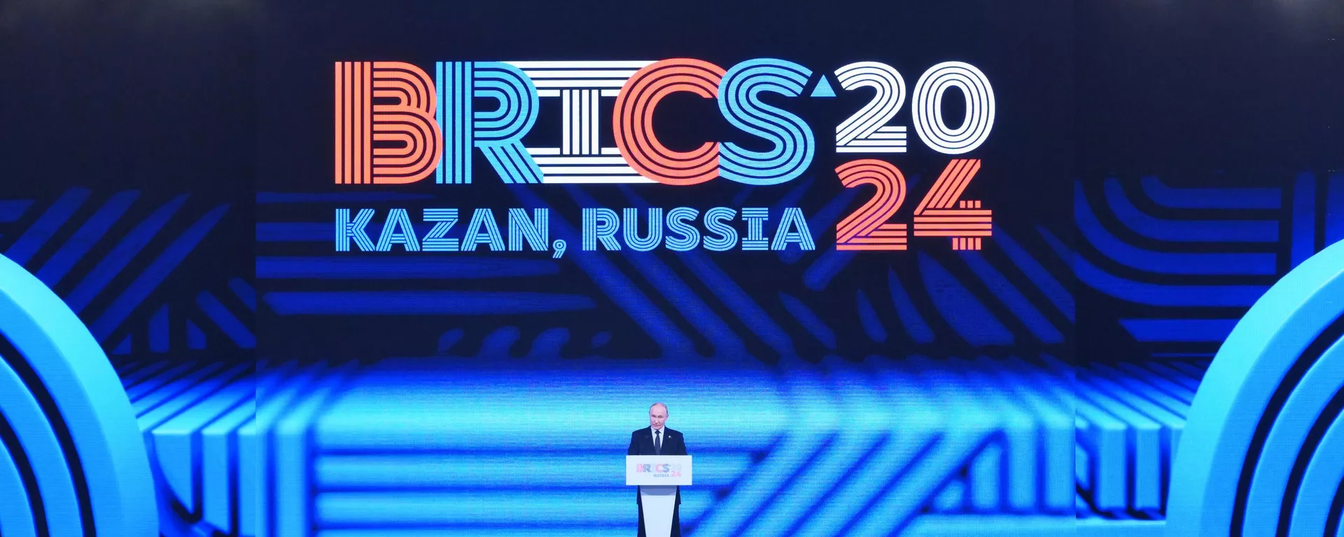  Russian President Vladimir Putin speaks at the 2024 BRICS summit in Russia's Kazan. File photo - Sputnik International, 1920, 27.10.2024