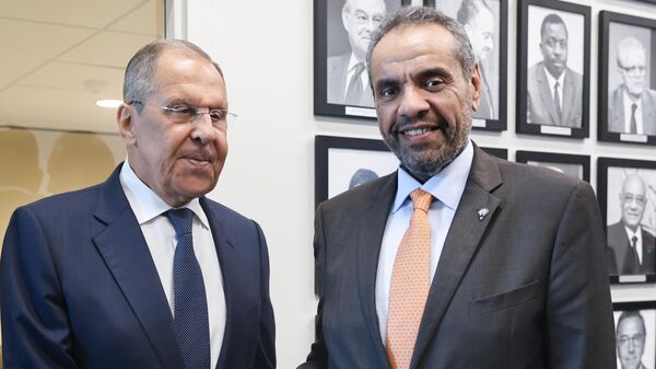 Russian Foreign Minister Sergey Lavrov and Kuwait’s top diplomat Abdullah Ali al-Yahya - Sputnik International