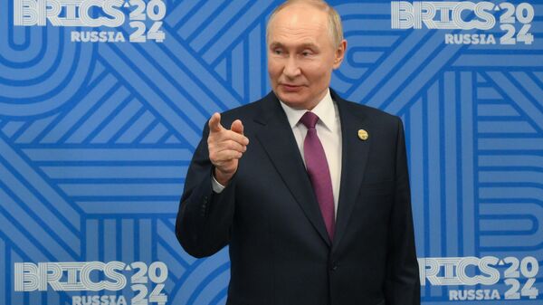 President Putin at the 2024 BRICS Summit in Kazan - Sputnik International