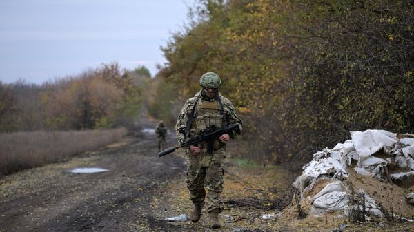 Russian servicemen of a reconnaissance unit of the Zapad Group of Forces - Sputnik International