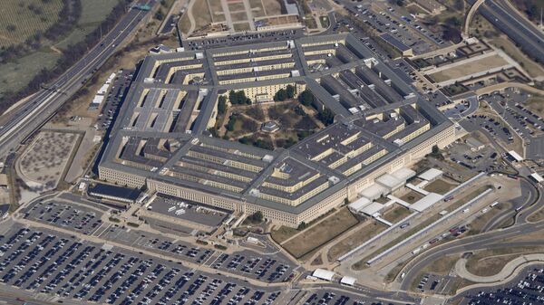 The Pentagon is seen from Air Force One as it flies over Washington, March 2, 2022.  - Sputnik International