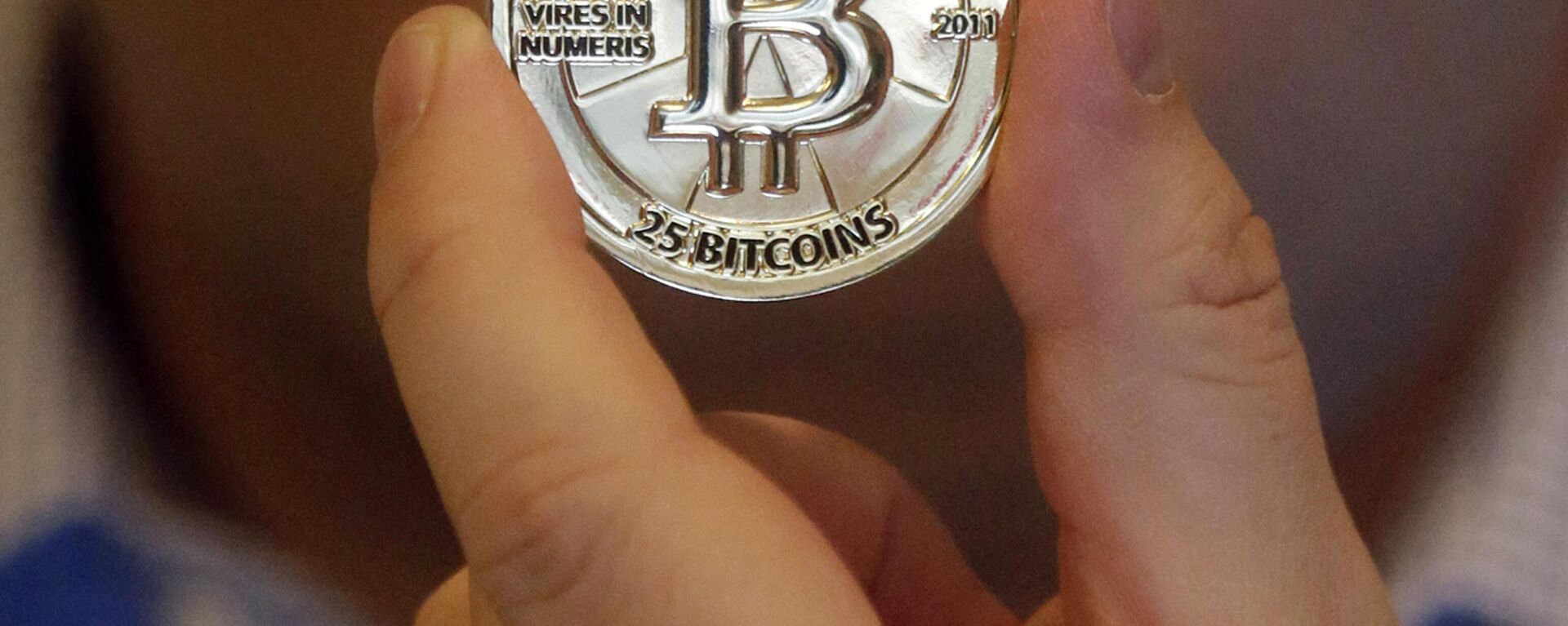 A 25 Bitcoin token. File photo - Sputnik International, 1920, 17.12.2025