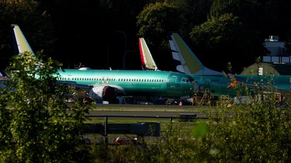 Unpainted Boeing 737 Max aircraft are seen, Tuesday, Sept. 24, 2024, at the company's facilities in Renton, Washington State. - Sputnik International