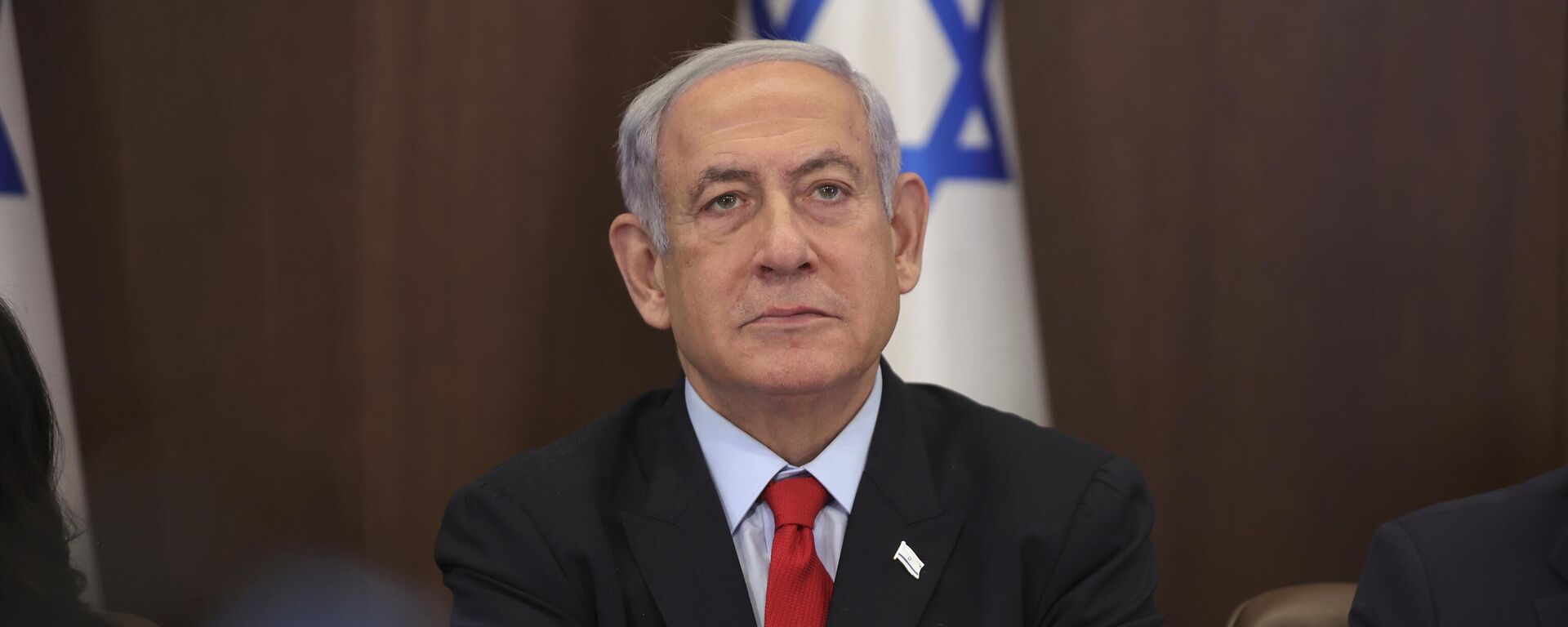 Israeli Prime Minister Benjamin Netanyahu attends the weekly cabinet meeting at the prime minister's office in Jerusalem, Israel, Sunday, July 30, 2023 - Sputnik International, 1920, 30.11.2024