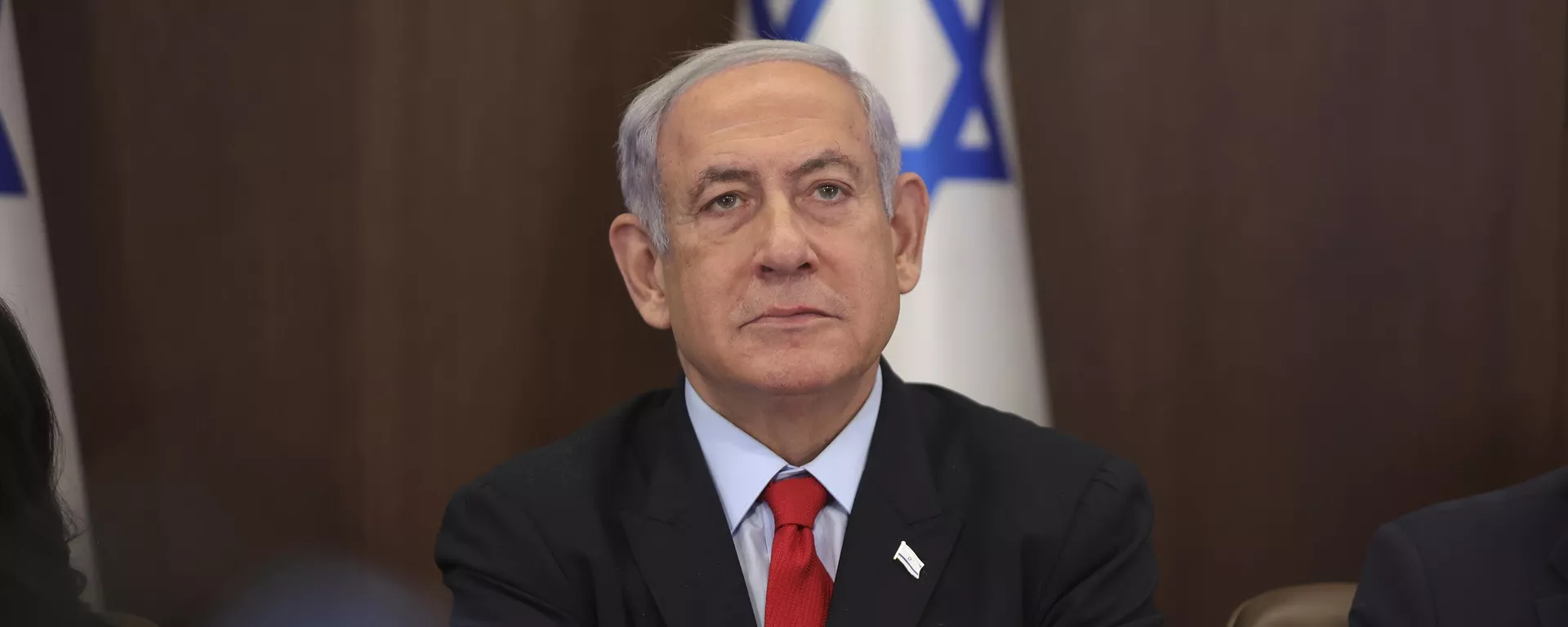 Israeli Prime Minister Benjamin Netanyahu attends the weekly cabinet meeting at the prime minister's office in Jerusalem, Israel, Sunday, July 30, 2023 - Sputnik International, 1920, 30.11.2024