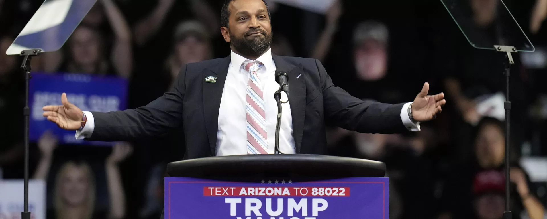 Kash Patel speaks at a Trump campaign rally at the Findlay Toyota Arena Sunday, Oct. 13, 2024. - Sputnik International, 1920, 01.12.2024