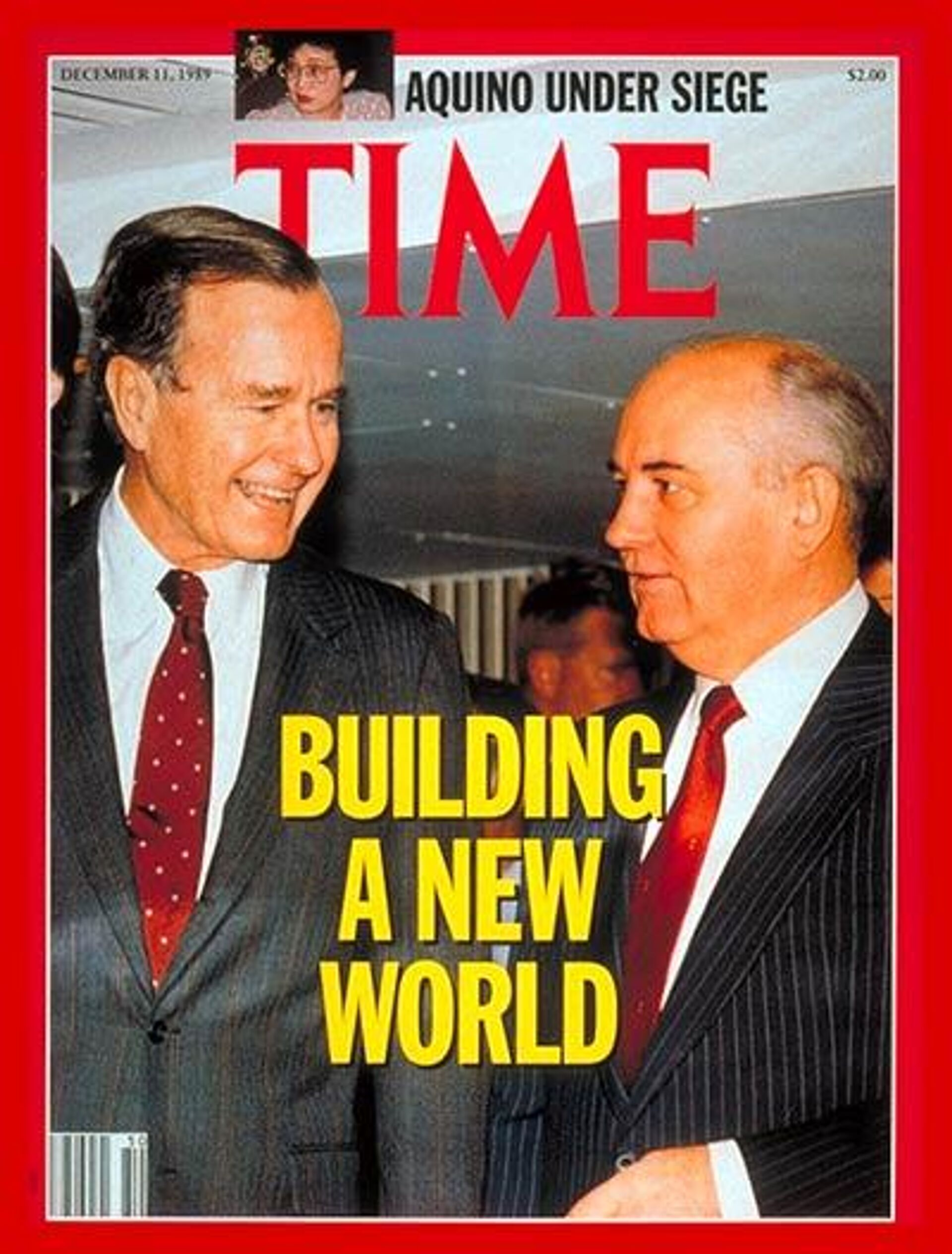 Time Magazine cover dedicated to the Gorbachev-Bush meeting in Malta, December 1989. - Sputnik International, 1920, 02.12.2024