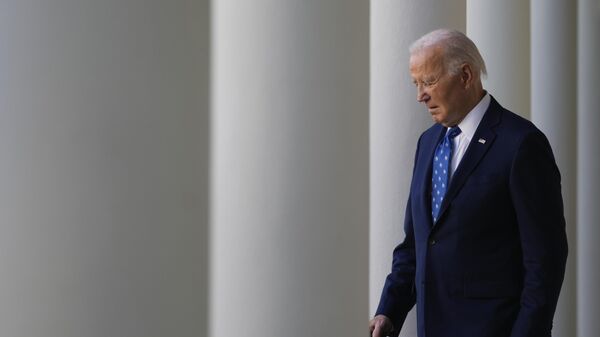 President Joe Biden walks out to speak in the Rose Garden of the White House in Washington Tuesday, Nov. 26, 2024. - Sputnik International