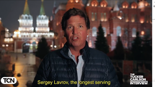 Tucker Carlson on interview with Sergey Lavrov - Sputnik International