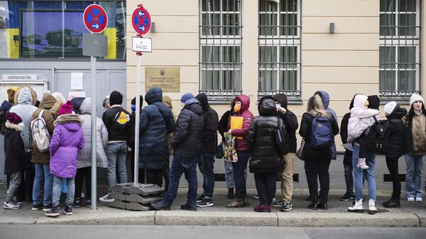 Ukrainian refugees in Germany. File photo - Sputnik International