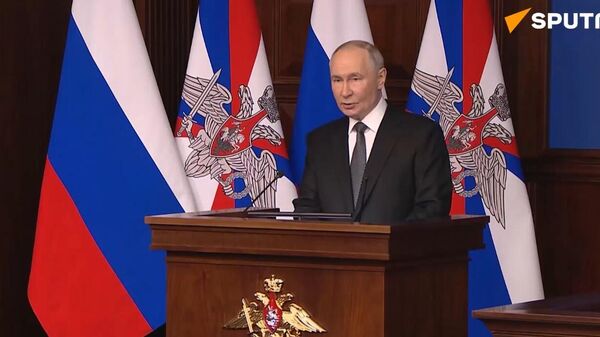 Full speech of the Russian President Vladimir Putin at the Defense Ministry meeting - Sputnik International