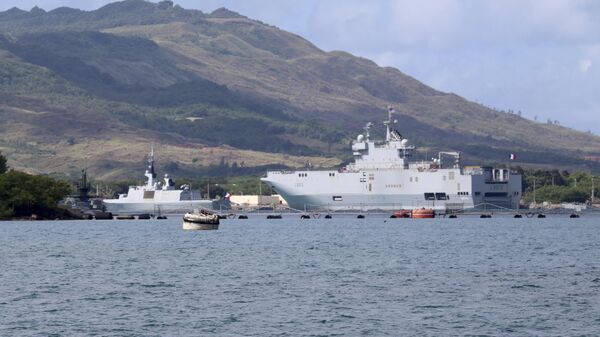 French Navy ships sit in port at Naval Base Guam, Friday, May 12, 2017.  - Sputnik International