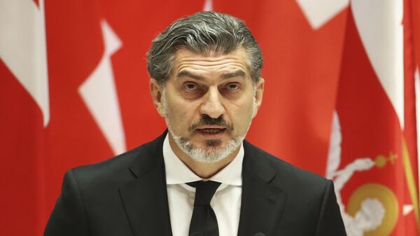 Georgian President-elect Mikheil Kavelashvili speaks at his swearing-in ceremony at the Georgian Parliament in Tbilisi, Georgia, Sunday, Dec. 29, 2024.  - Sputnik International