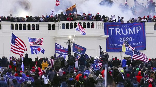 Rioters storm the West Front of the US Capitol, Jan. 6, 2021, in Washington.  - Sputnik International