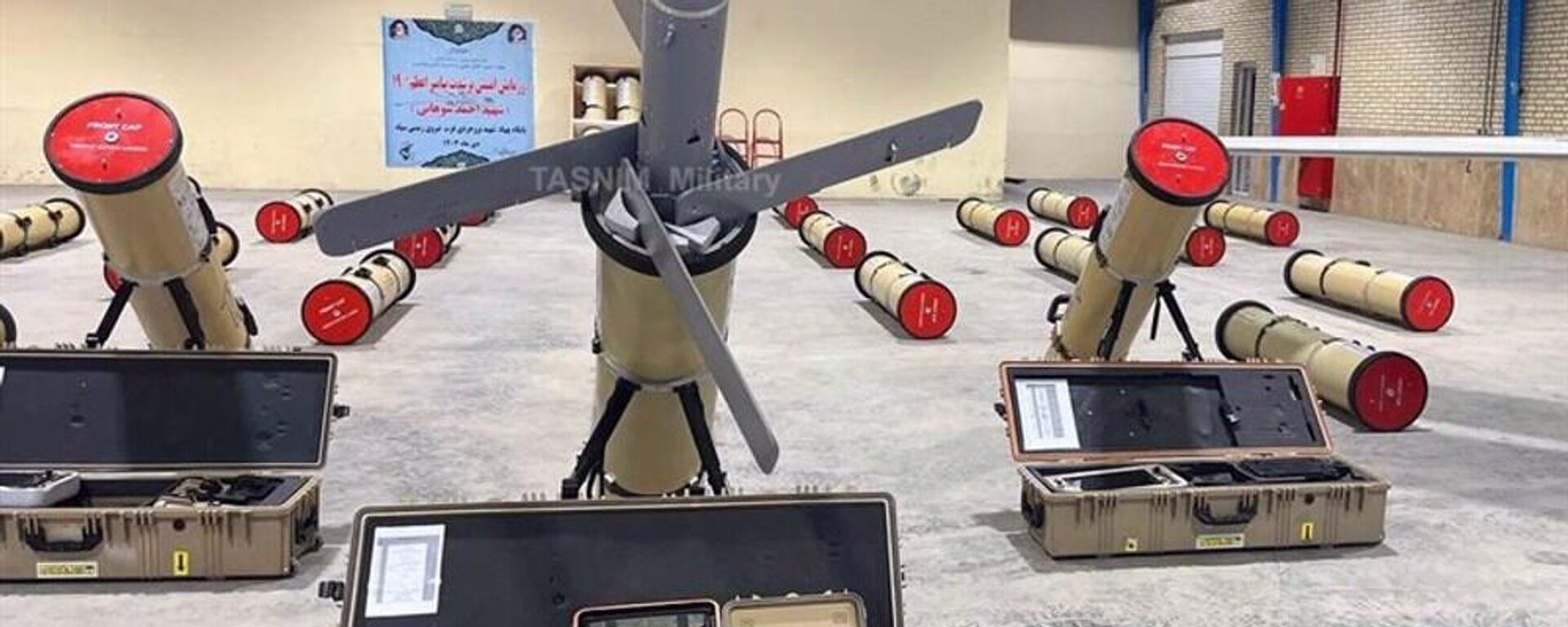 Promotional image of Iran's new Rezvan kamikaze strike drone, courtesy of Tasnim Military. - Sputnik International, 1920, 09.01.2025