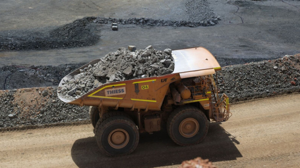 Screenshot of image showing Dump truck transporting mined materials at Mount Holland lithium mine in Southern Cross, Western Australia, on Thursday, March 7, 2024.  - Sputnik International