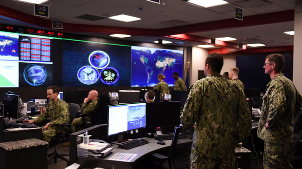 US Cyber Command workspace. - Sputnik International