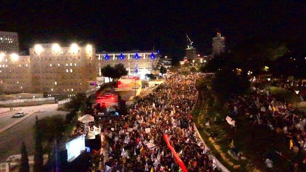 Anti-governmant protest in Tel Aviv, Wednesday, March 27 - Sputnik International