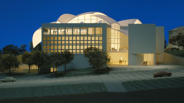 Artist's rendering of the then-new $111 million United States Institute of Peace building in Washington, DC. Mid-2000s. File photo. - Sputnik International