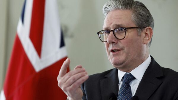 Britain's Prime Minister Keir Starmer attends a press conference at the UK Ambassador's Residence in Paris, after a meeting with European leaders on strengthening support for Ukraine in Paris, Thursday, March 27, 2025.  - Sputnik International