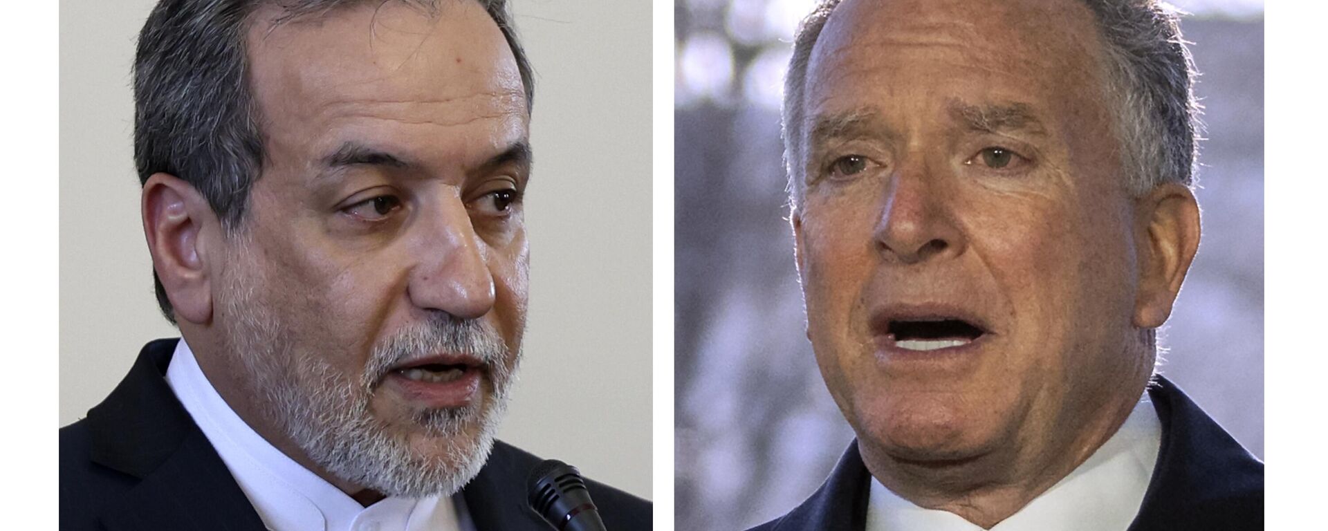 This combo shows Iranian Foreign Minister Abbas Araghchi, left, pictured in Tehran, Iran, Tuesday, Feb. 25, 2025 and Steve Witkoff, right, White House special envoy, pictured in Washington, Wednesday, March 19, 2025 - Sputnik International, 1920, 13.04.2025