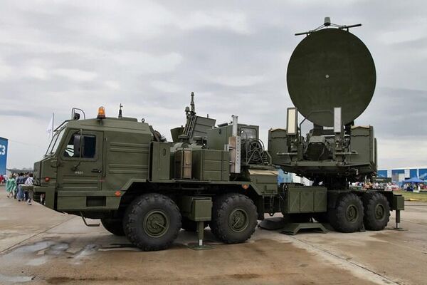 Krasukha-2 deployed at an arms expo. - Sputnik International