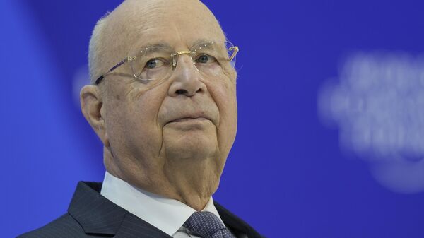  Klaus Schwab, as Chairman of the World Economic Forum, attends the opening of the Annual Meeting of World Economic Forum in Davos, Switzerland, Jan. 16, 2024.  - Sputnik International
