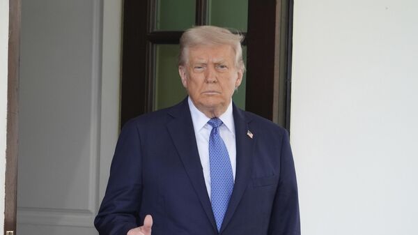 US President Donald Trump on April 24, 2025, in Washington.  - Sputnik International